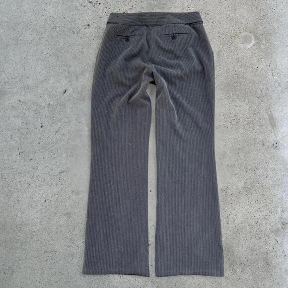 grey pinstripe wide leg trousers - Picture 7 of 8